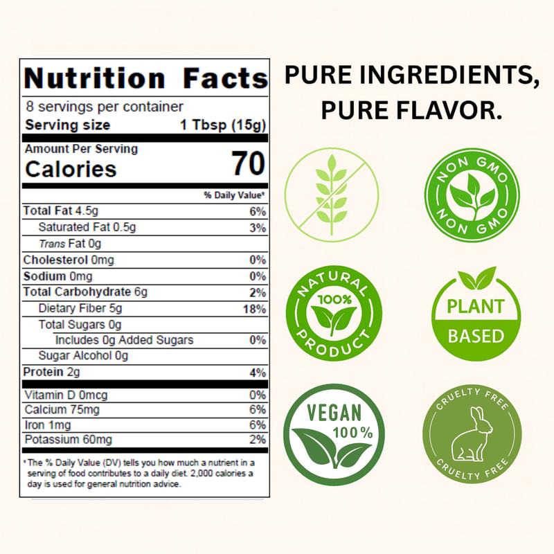 Spicy Pantry Chia Seeds, Whole Black Chia Seeds for Smoothies, Baking, Puddings & Toppings, Non-GMO Pantry Staple