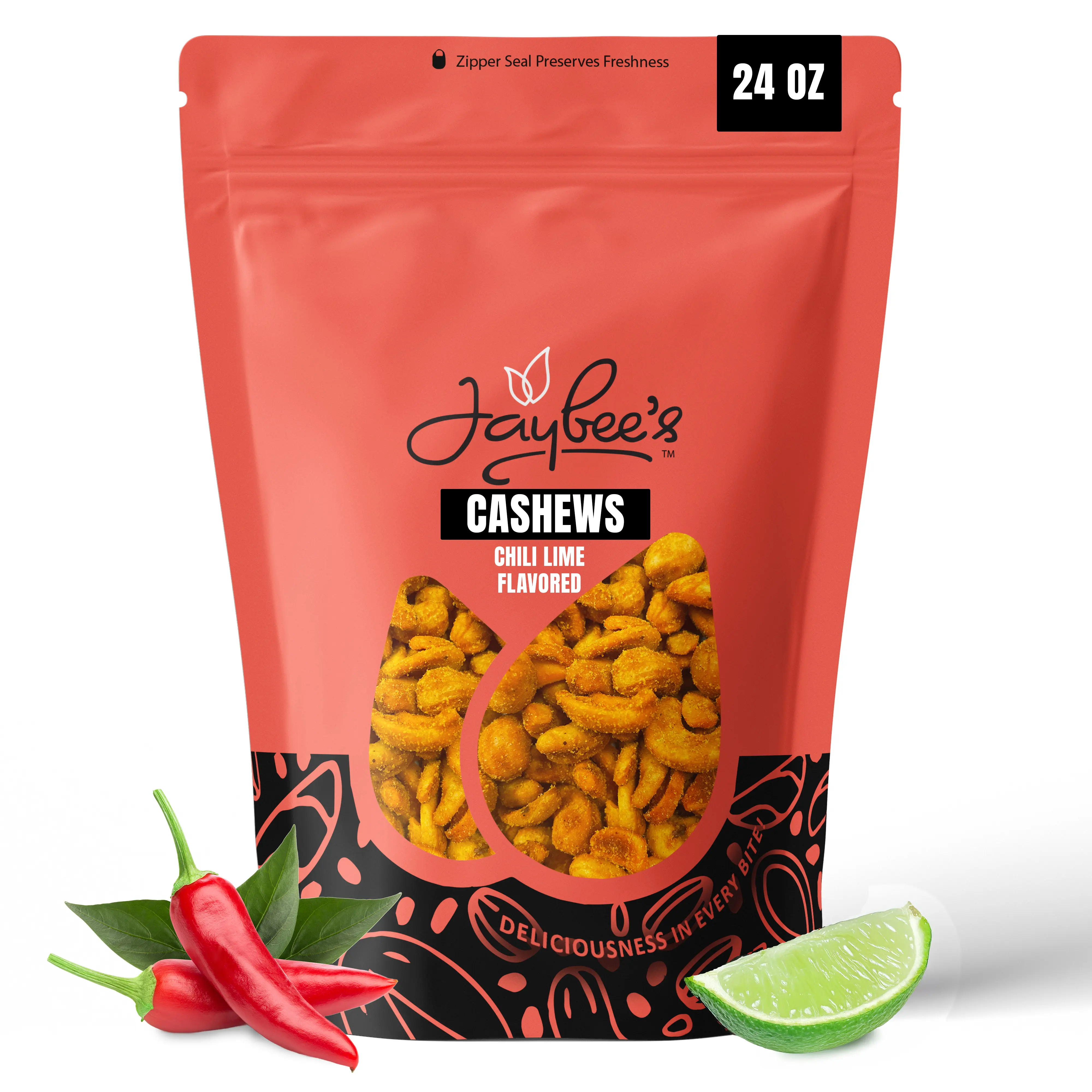 Jaybee's Chili Lime Cashews 24 oz
