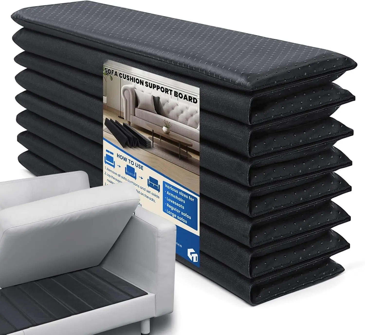 Heavy Duty Sofa Cushion Support Board for Sagging Sofas, 21.5''x 78'' Laminated  Sofa Cushion Support Board, Deep Support and Seat Protection