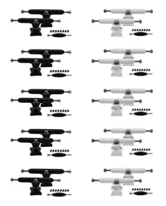 10pk Maker Series Professional 32mm Shaped Prodigy Trucks, Black and White Colorways