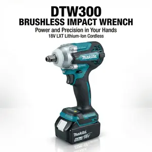 Makita DTW300 18V  Impact , High torque impact band repair m electric professional power lmpact work light lithium brushless Variable Speed DrillKit  woodworking driver garage use