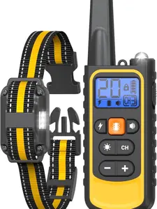 Doparet Dog Training Collar with Remote Rechargeable Waterproof Training Collar with Beep, Vibration, Adjustable Stimulation, LED Light & 3300FT Range for Small, Medium & Large Dogs