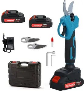 Cordless Electric Pruning Shears, Longer Runtime,Brushless Motor,Anti-Slip Handle,Safety Switch,Ideal for Garden, Orchard & Tree Trimming