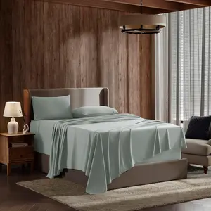 RV Short Queen Sheet- 4 Bed for RV Short Queen Size Bed, Deep Pocket,, Extra, and Cooling, Sage Green RV Short Queen Size