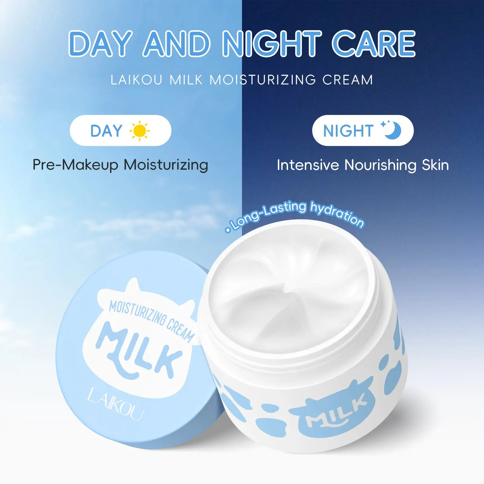 Milk Cream Face Moisturizer 25g  Milk Protein Nourishing Facial Cream Deep Hydration for Soft Glowing Skin  Lightweight Non-Greasy Fast Absorbing Hydrating  Daily Essential, Intensive Nourishing Skin Deeply Moisturizing