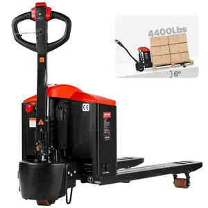 Summervibes VEVOR Electric Pallet Jack, 4400 lbs Load Capacity, Lithium Battery Powered Pallet Jack Truck with 48Lx 27W Inch Forks for Material Handling, Suitable for Warehouse, Supermarket, Manufacturing
