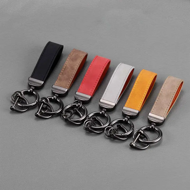 Car Key Chain Leather Keychain For Women Men Car Key Ring Buckle Holder Bag Pendants Car Accessories Fashion Jewelry Gift