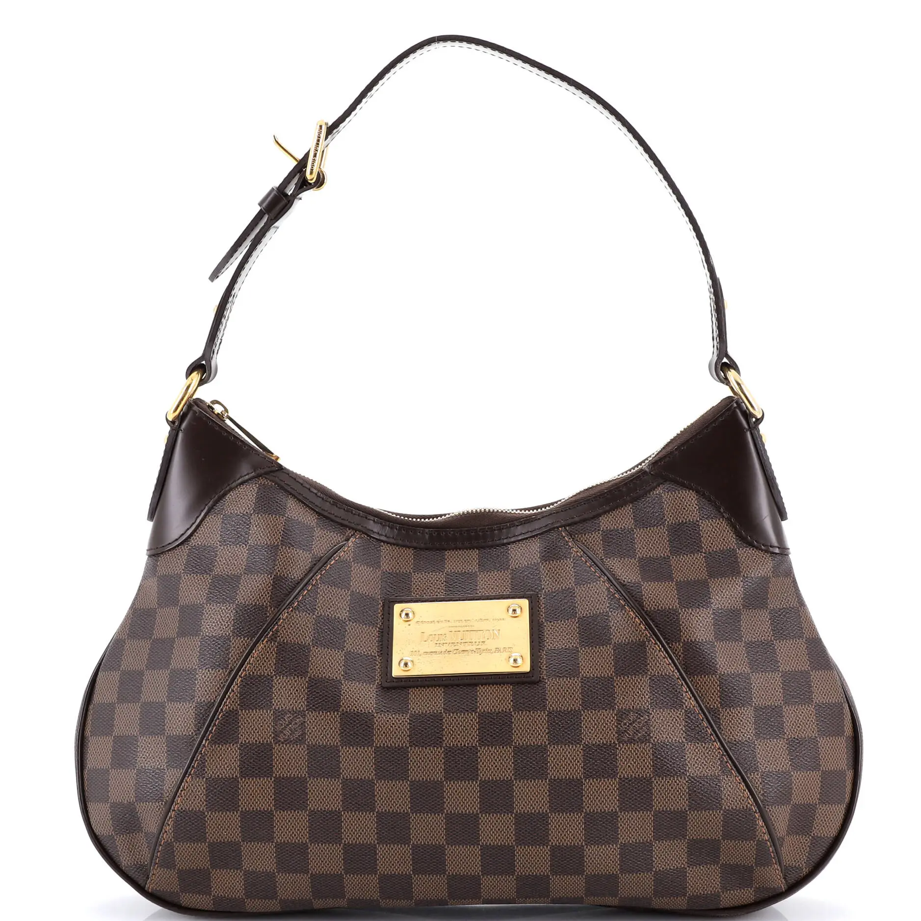 Pre-owned Louis Vuitton Canvas Coated Shoulder Bags Thames Handbag Damier GM by Rebag