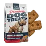 Bully Max Natural Healthy Beef Liver Baked Treats - Premium High Protein Real Beef Dog Snacks for Muscle Gain, Puppies & Adults, Training Treats with 32% Protein, Veggies & BCAAs, 400g Bag