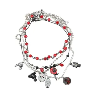 Horror 4 Pc Necklace Combo Set - Collectible Vinyl Pieces in Original Packaging