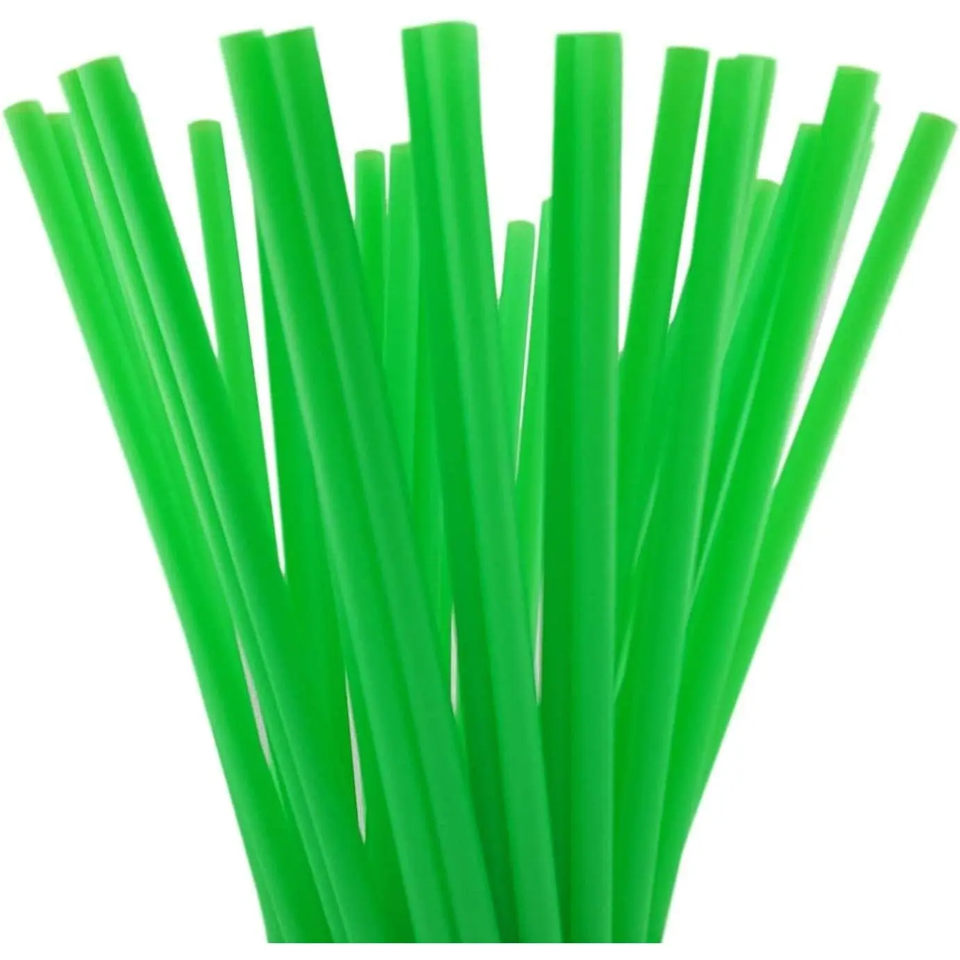 10 Inch Plastic Drinking Straw (10 Inch x 0.28 Inch) 250 count (Green)