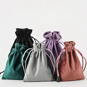 Elegant Satin Jewelry Bag 30x20cm, Wedding Party Birthday Gift Drawstring Storage Pouch, Stylish Packaging for Accessories & Gifts