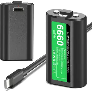F-APT03  Rechargeable Controller Battery Pack for Xbox One/Xbox Series X|S, 2x6660mWh Battery Pack with Type-C Charging Cable for Xbox One/S/X/Elite Controller