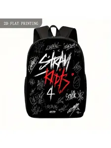 1pc Large Urban Graffiti Backpack Suitable for & - Bold Street Art Graphic Print, Edgy, Travel, College with Adjustable Straps & Zipper Closure, for Teenager