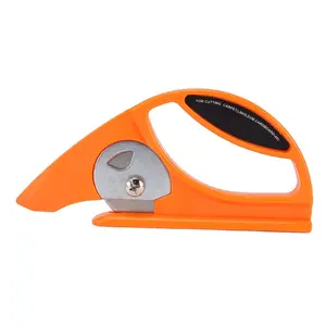 45mm Rolled Material Cutter (45-C) - Rotary Blade Utility Knife w/Solid Base & Large Handle for Cutting Carpet, Linoleum, Fabric, Paper,