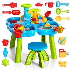 Water Table, 4 in 1 Outdoor Toys , Water Sand Activity Tables Summer Outdoor Toys for Outside Backyard,Chrismas Gifts,Brithday Gifts Kiddie Swimming Pool Portable Swimming Pool Pool Set water slide