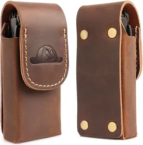 Leather Multitool Sheath - Multitool Holster for Belt - Belt Loop Multitool Pouch -  Closure Tool Pouch Case,