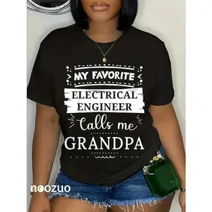 100% Cotton My favorite Electrical Engineer calls me grandpa T-Shirt