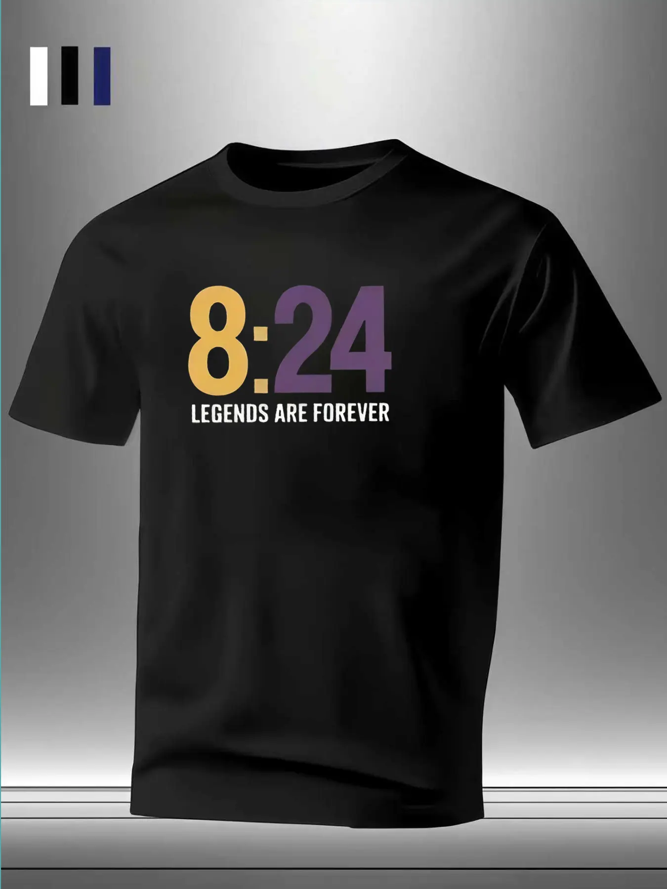 Men's 8:24 Graphic Athletic Tee, Moisture-Wicking Polyester Shirt for Everyday Active Wear, Running & Sports, Athleisure Wear, Teen, Male, Breathable Vented Sports T-Shirt, Sporty Chic, Allover Print Sports T-Shirt