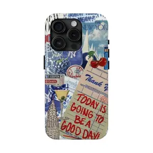 New York City Themed Phone Case Urban Skyline Design 2-in-1 Protective Cover with Stylish City Aesthetic | Compatible with iPhone  12, 13, 14, 15, 16, 17