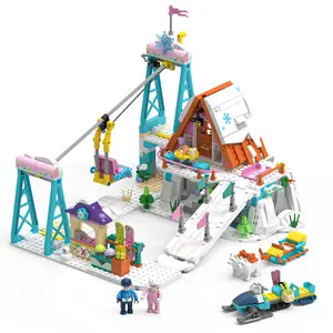Ski Resort Building Block Sets Include a Variety of Recreational Facilities, Suitable for Adults Aged 8+, And are The Best Gift for Ski Enthusiasts