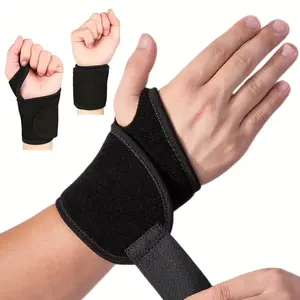 6 Pack Adjustable Wrist Brace Support Breathable Wrist Splint Compression Stabilizer for Arthritis Tendonitis Pain Relief Fits Left Right Hands for Sports Work Daily Use