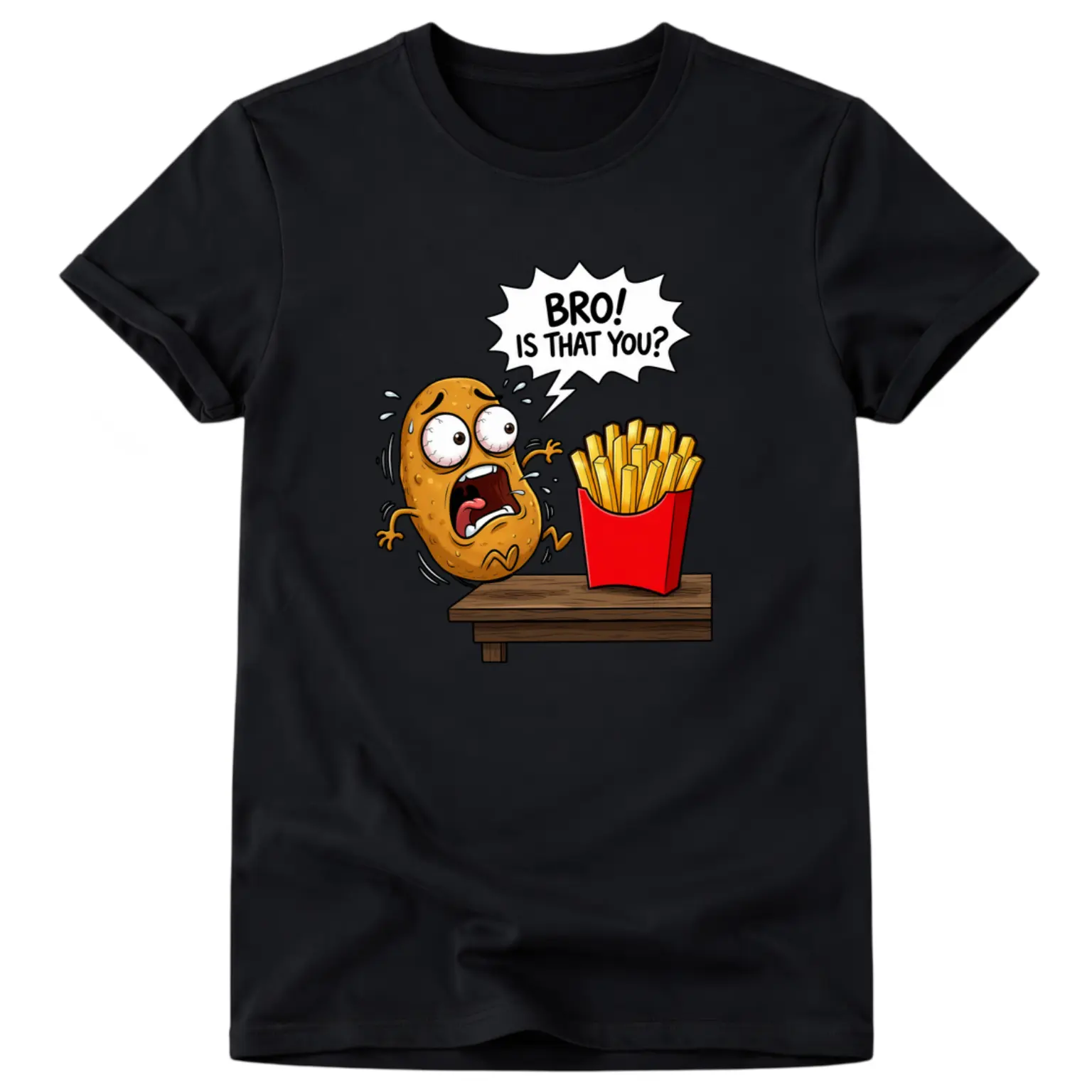 French Fries is that You Bro Potato Funny French Fry T-Shirt