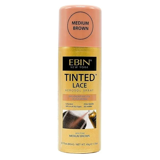 EBIN NEW YORK Tinted Lace Wig Spray 2.7 Oz/ 80 mL EBIN NEW YORK Tinted Lace Wig Spray 2.7 Oz/ 80 mL