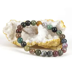 jade walnut bracelet Handmade Natural Gemstone Bracelet Stack - Boho Beaded Adjustable Stretch Bangle Set for Women, Luxury Minimalist Earth Tone Spiritual Gift Collection