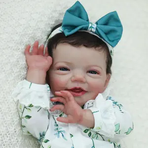 [WOOROY] Reborn Baby Doll - 18 In Lifelike Realistic Baby Doll with Soft Vinyl Limbs and Soft Weighted Cloth Body, Girl Gift 2025 Birthday & Christmas Gift Toy for Age 3+