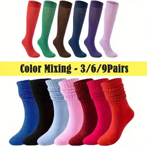 3/6/9 pairs Solid Color Velvet Stockings - Simple Casual Multi-functional Long Leggings - Soft and Comfortable Multi-functional Padded Stockings - Suitable for Daily/Winter Gifts for Both Men and Women pretty  hustler  collection fake  arches
