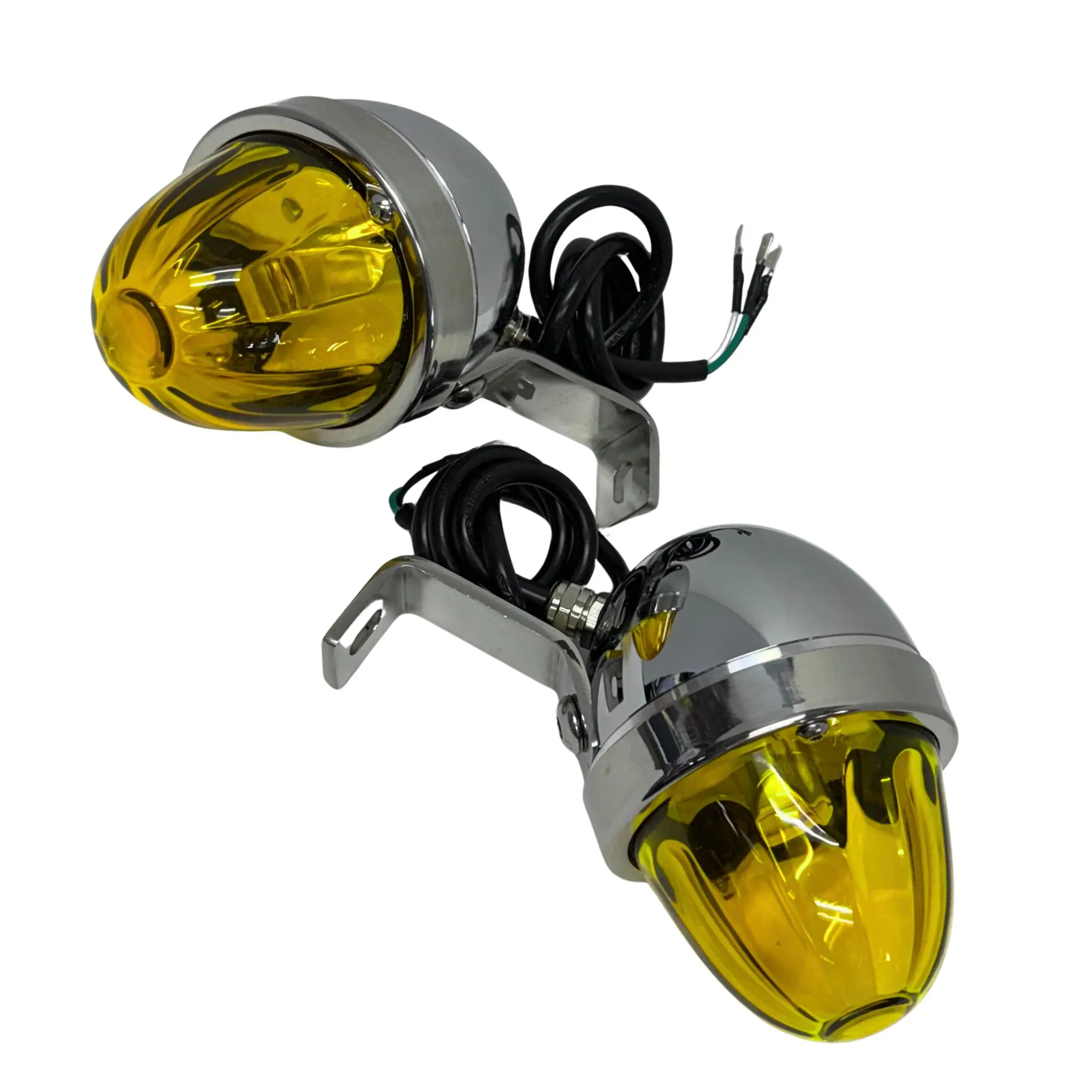 Sonora Light Co. Dual Contact Mirror Housing Pair – 1157 Glass Lens Matched Set w/o Bulbs, Even Illumination Automotive Car Bases Led Car Lights Led Front Lights