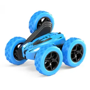 Children's flip bucket remote control car gesture sensing explosive wheel tumbling double-sided stunt car four-wheel drive off-road vehicle toy