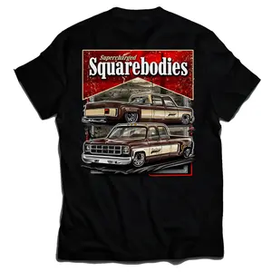 Supercharged Squarebodie Boost 2 Side T-shirt, Gift, Graphic Tee Breathable Relaxed Fit