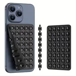 Silicone Suction Cup Phone Case Stand, compatible with iPhone and Android phones, suitable for glass, metal, and plastic surfaces. Hands-free strong suction mount ideal for video recording, selfies, and beach accessories. Phone accessory.