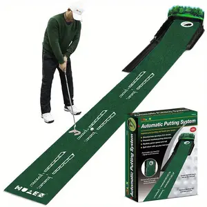 【SUMNEW-SHOP】Golf Putting Green Indoor Golf Putting Mat, 8ft Practice Putting Mat with Lenticular 3D Backplate, Alignment Guides And Ball Return,Indoor/Outdoor Practice Green for All Skill Levels, Perfect for Thanksgiving, Christmas, Halloween, New Year