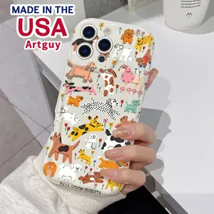 Phone case for iPhone 16 Pro Max 15 Plus 14 13 12 11 XR XS Zoo Anti-Scratch Shockproof TPU Bumper Drop-proof Cover