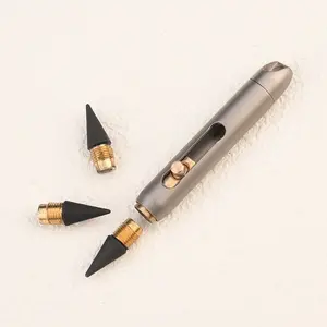 Titanium Alloy Mini Pencil Erasable Replaceable Tip Keychain Pendant Portable Pocket Pen Emergency Writing Tool