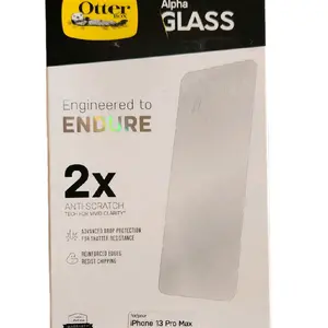 OtterBox Alpha Glass Screen Protector for iPhone 13 Pro Max - 2x Anti-Scratch, Advanced Drop Protection, Reinforced Grip, Resistant Crippling
