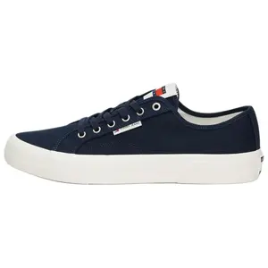 Tommy Hilfiger Tommy Jeans Men's Navy Blue Low-Top Skate Shoes: Durable, Versatile, and Stylish Trending Shoes, House White Official Shoes to Get / Maison Mihara