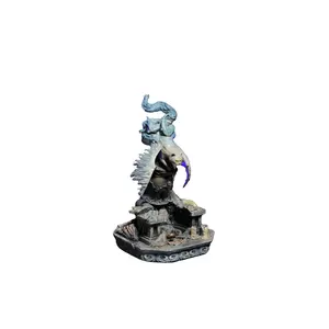 Caligo the Cat Necromancer NPC 3D Resin Figure - Gothic Magic Gaming Miniature, Decorative Figurines & Miniatures, Home Decor Statue