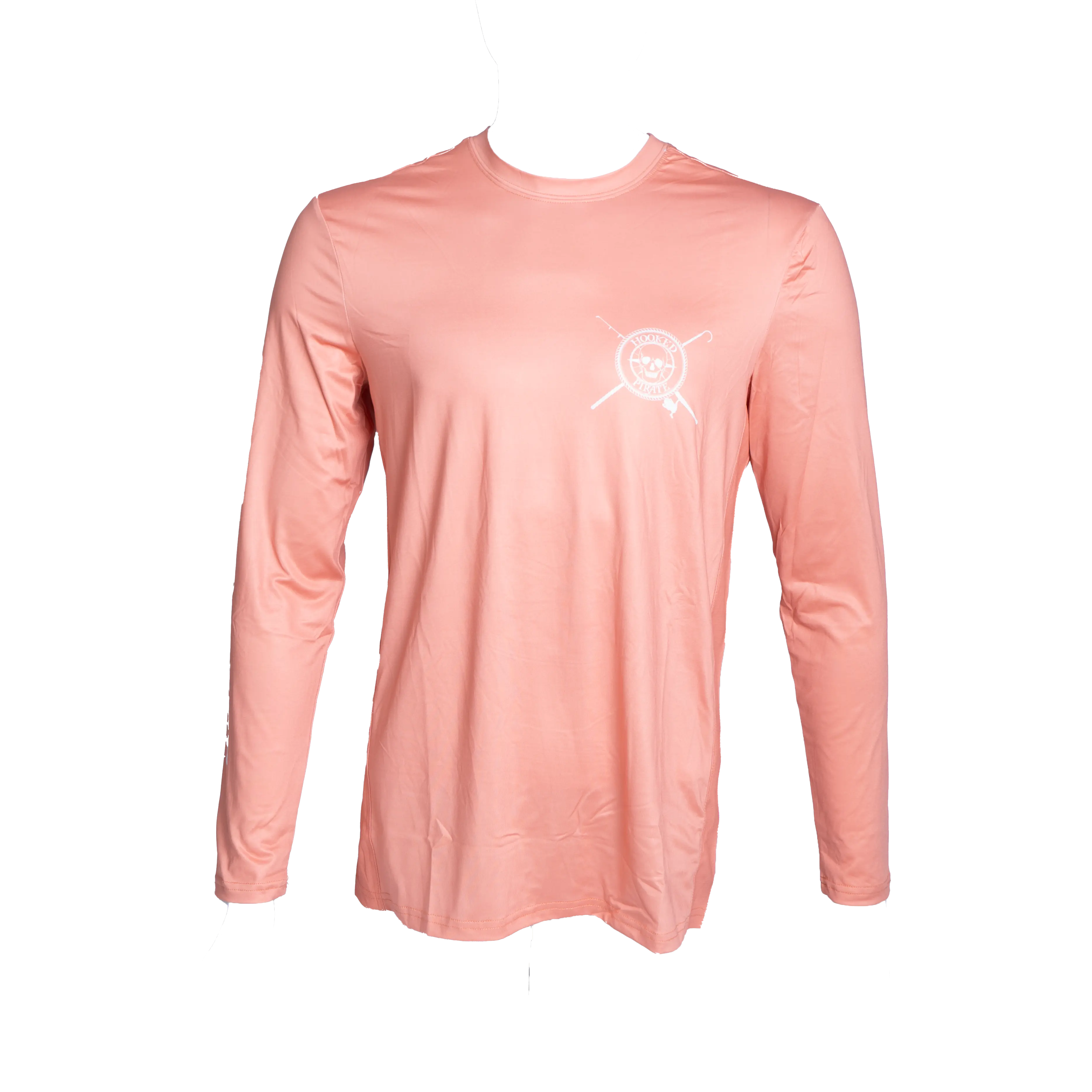 Men's Orange Long Sleeve UPF Shirt - UV Protection & Comfort for Outdoor Activities