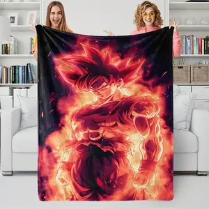 Anime Flannel Blanket, Ultra-Soft Multi-Use Throw for Home, Outdoor Relaxing, Sofa & Fun Gift Idea
