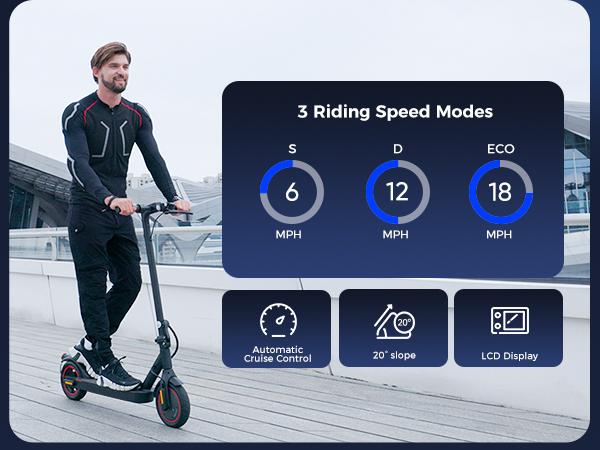 Foldable Lightweight Electric Scooter for Adults – 500W Peak Motor, 21/23 Miles Range, 18/21 MPH, 8.5" Tire & Drum Brake, App Control for Daily Commuting
