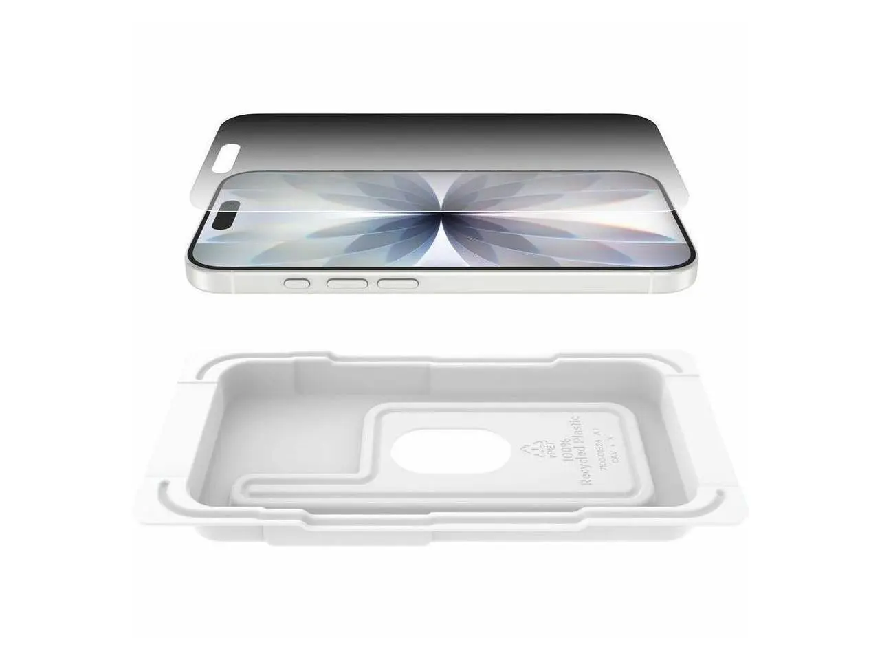 Belkin InvisiGlass Privacy Filter Screen Protector for iPhone 17 / iPhone 16 Pro  - Gen 2 Black Transparent - OVA169fq-REV
