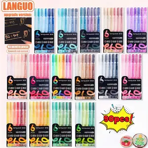 Languo 90 Color Acrylic Gel Pen, Art Markers Set, Art Drawing Set, 1.0mm Thick Tip, Rich Colors, Large Capacity, Fast Drying, Ideal for Art, DIY, Coloring Books