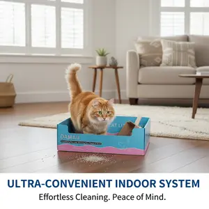 Stop Scrubbing: 5-Pack All-in-One Disposable Litter Box Set with 5 Bonus Scoops – Heavy-Duty, Leak-Proof & Odor-Free Life Hack for Busy Pet Parents