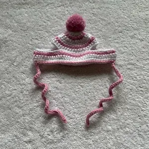 Pink Stripes Cat Hat
