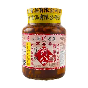 CHIN HUN Taiwan Aged Garlic Chili Bean Curd Paste 600g - Authentic Taiwanese Fermented Tofu Spicy Miso Sauce for Cooking & Dipping