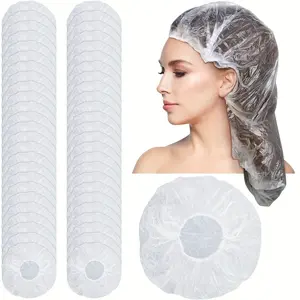 Disposable shower cap - a high-quality elastic hair cover suitable for women with thick long hair, long hair, and braids - travel, spa, salon, home, travel hair care, safe hair coverage, elastic hair cap, Flexi Shower Cap, Shower Essentials